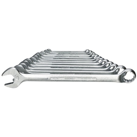 Gedore Combination Wrench Set, 12 pcs., 6-19mm, SAE or Metric: Metric 1 B-0112